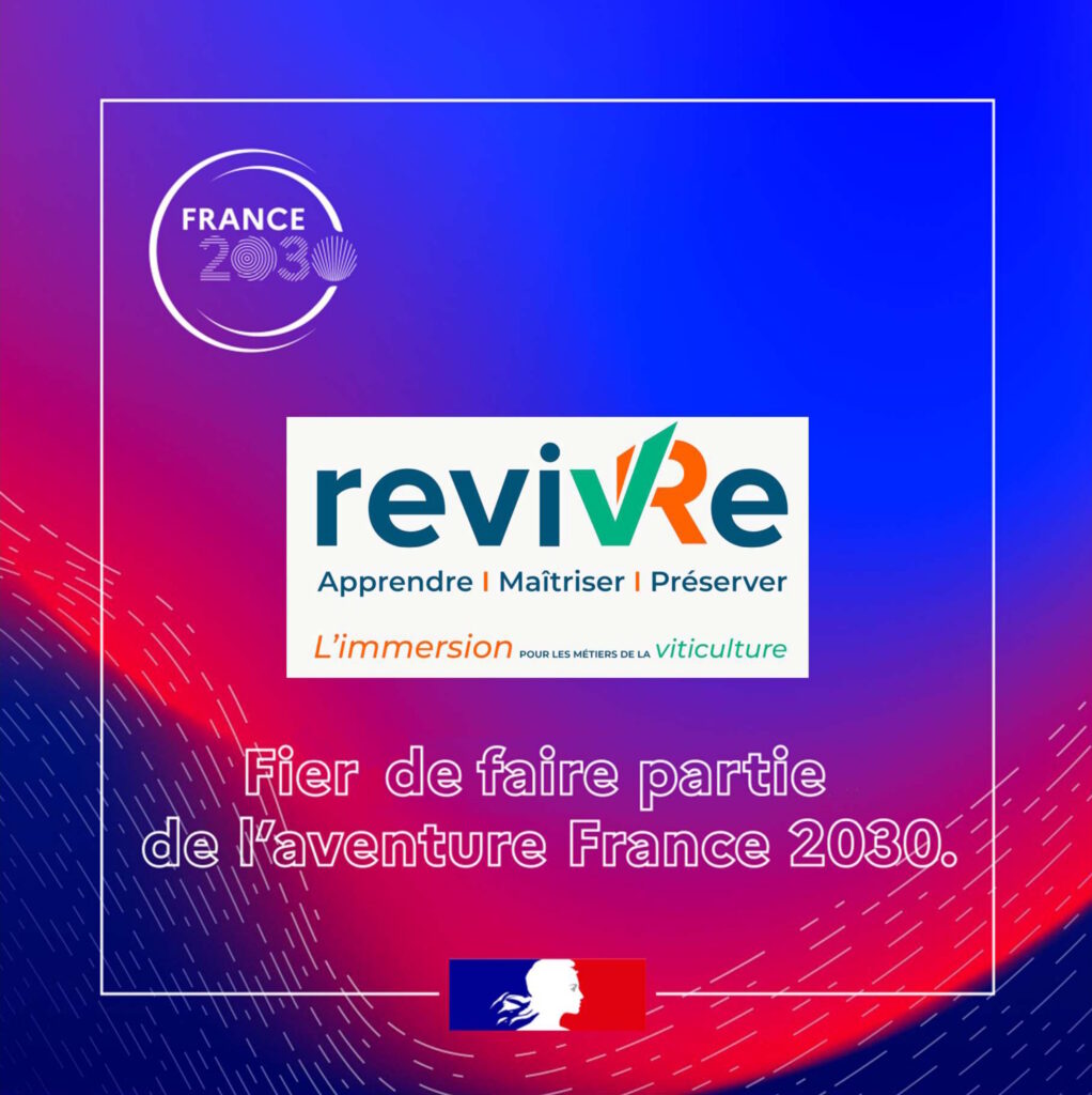 Logo de reviVRe associé à celui de France 2030.
reviVRe, un consortium fier de faire partie de l'aventure France 2030.